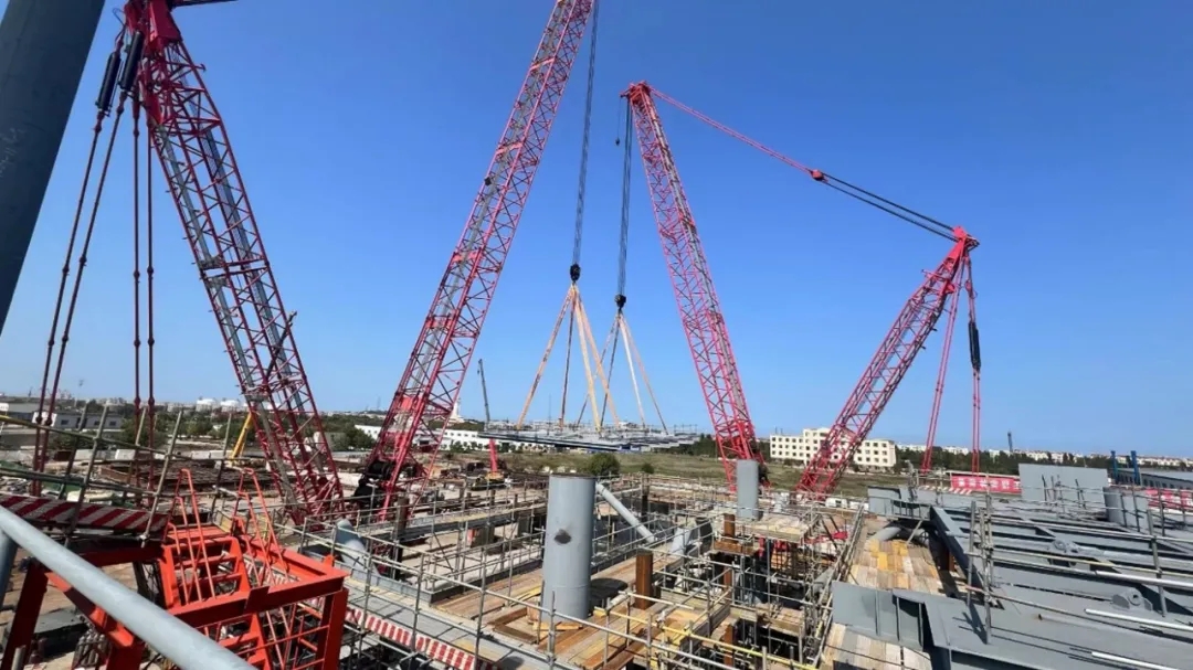 洛克石油潿洲10-3油田西區(qū)井口平臺(tái)陸上建造取得階段性成果